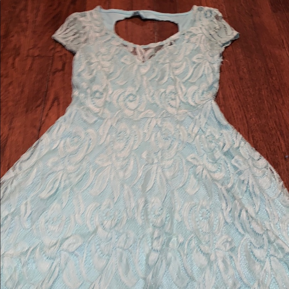 Blue heart dress